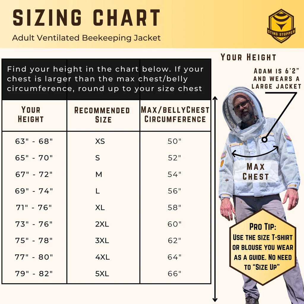 Professional Three Layer Ventilated Beekeeping Jacket